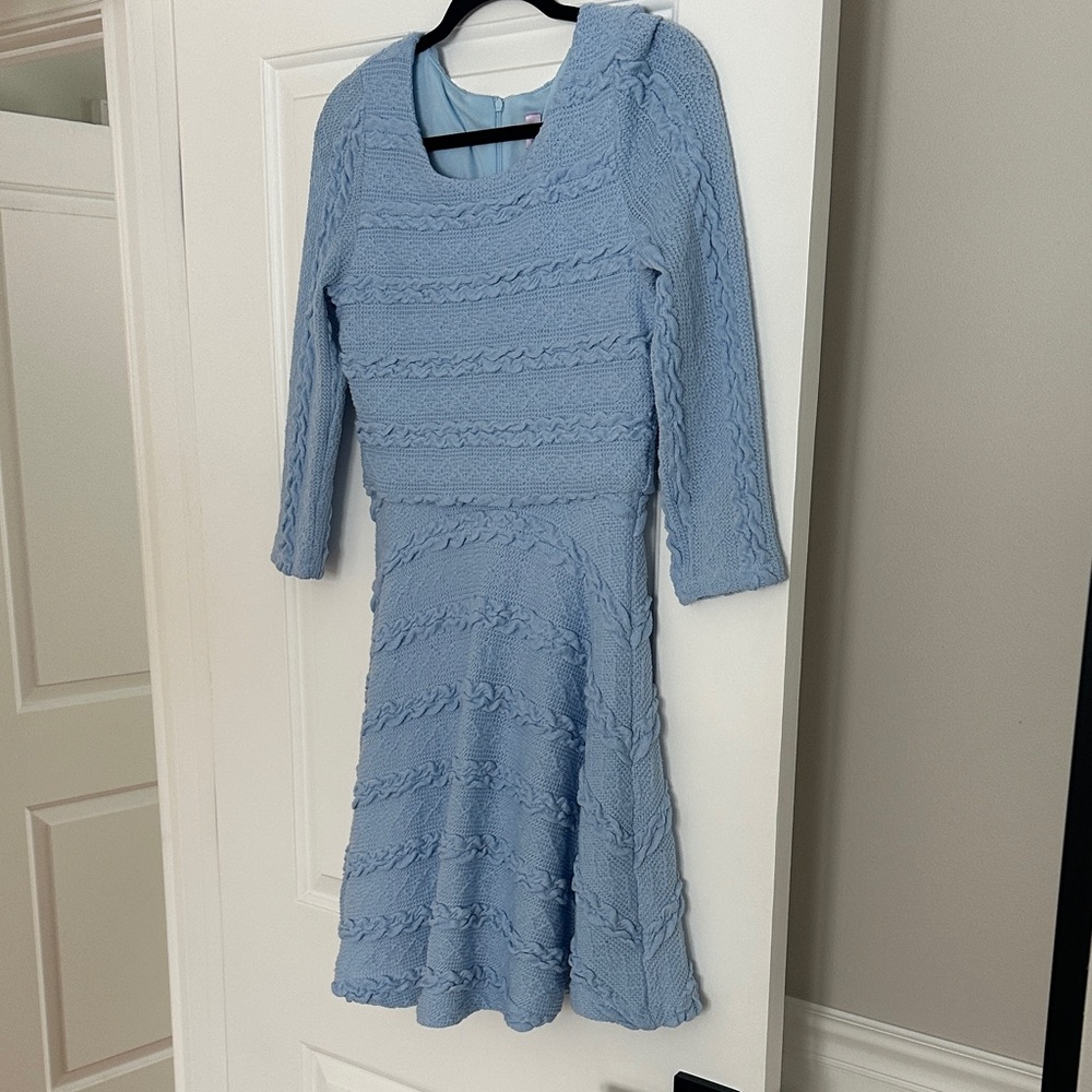 Blue Knit Dress